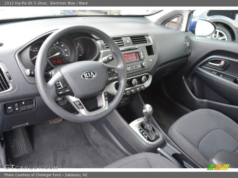 Electronic Blue / Black 2013 Kia Rio EX 5-Door