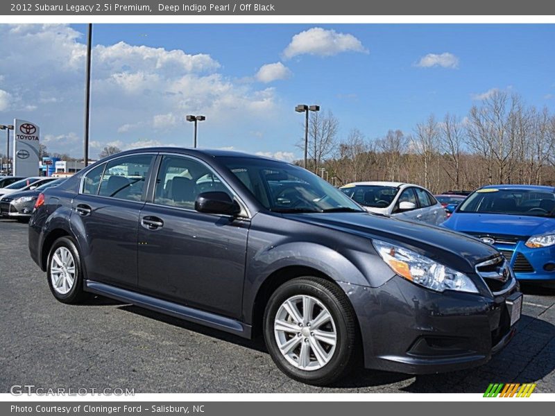 Deep Indigo Pearl / Off Black 2012 Subaru Legacy 2.5i Premium