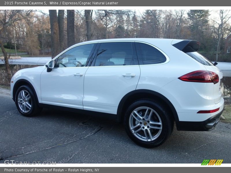 White / Espresso/Cognac Natural Leather 2015 Porsche Cayenne S