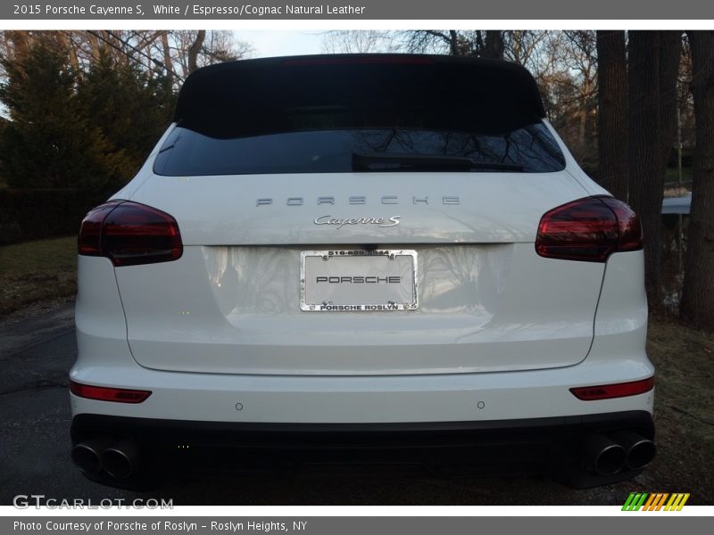 White / Espresso/Cognac Natural Leather 2015 Porsche Cayenne S