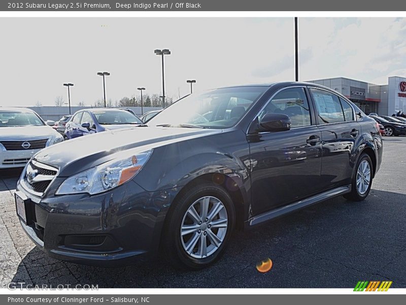 Deep Indigo Pearl / Off Black 2012 Subaru Legacy 2.5i Premium