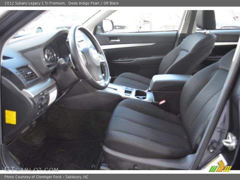 Deep Indigo Pearl / Off Black 2012 Subaru Legacy 2.5i Premium