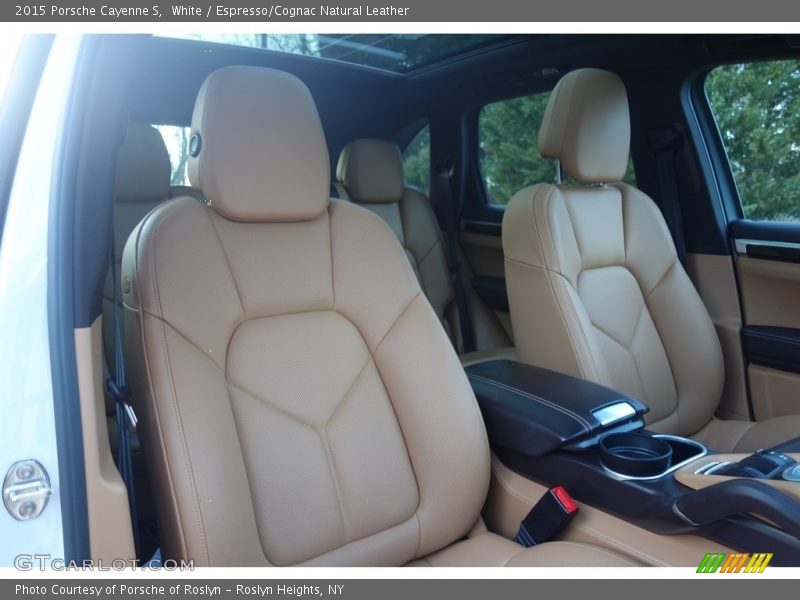 White / Espresso/Cognac Natural Leather 2015 Porsche Cayenne S