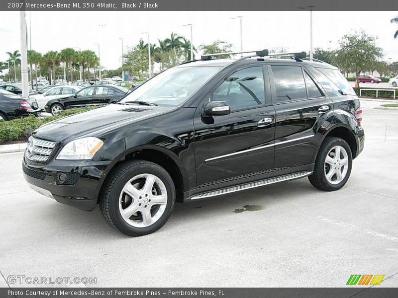 Black / Black 2007 Mercedes-Benz ML 350 4Matic