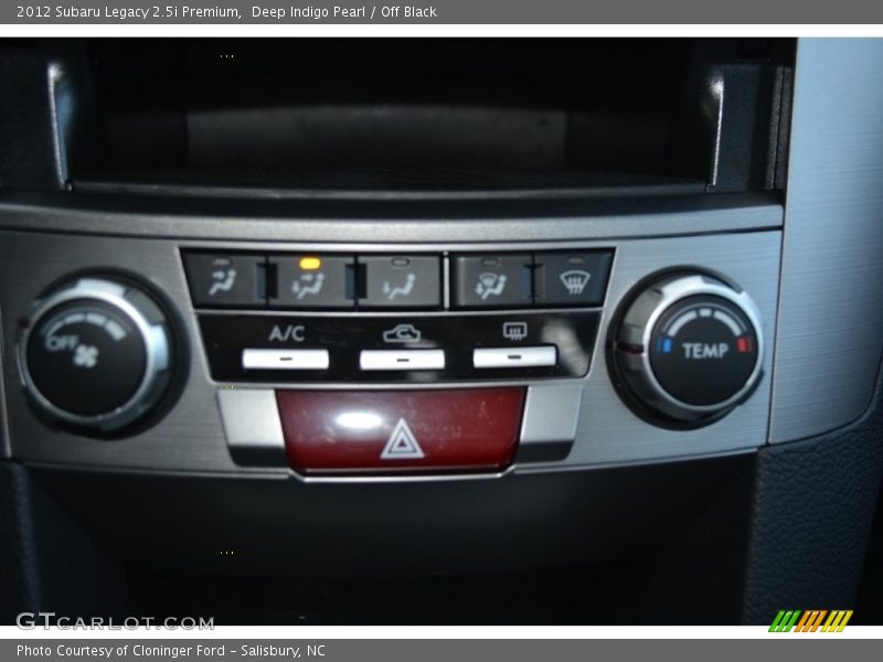 Deep Indigo Pearl / Off Black 2012 Subaru Legacy 2.5i Premium