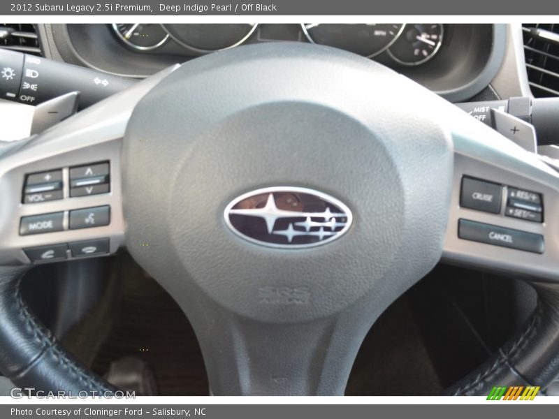 Deep Indigo Pearl / Off Black 2012 Subaru Legacy 2.5i Premium