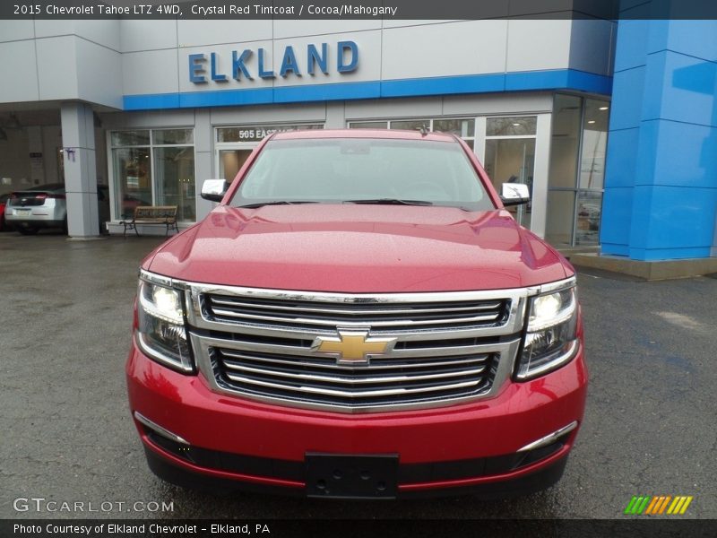 Crystal Red Tintcoat / Cocoa/Mahogany 2015 Chevrolet Tahoe LTZ 4WD