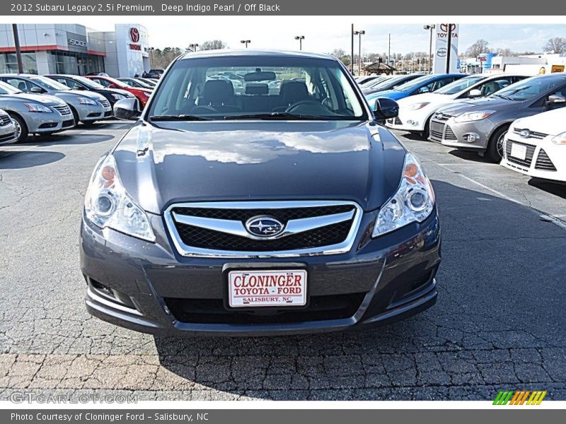Deep Indigo Pearl / Off Black 2012 Subaru Legacy 2.5i Premium