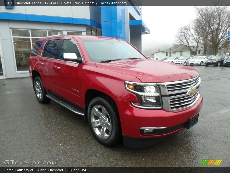 Crystal Red Tintcoat / Cocoa/Mahogany 2015 Chevrolet Tahoe LTZ 4WD