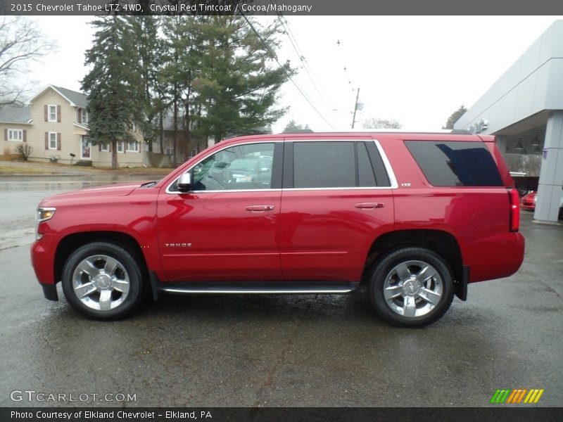 Crystal Red Tintcoat / Cocoa/Mahogany 2015 Chevrolet Tahoe LTZ 4WD