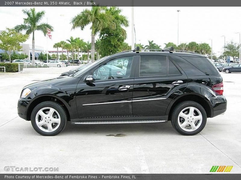 Black / Black 2007 Mercedes-Benz ML 350 4Matic