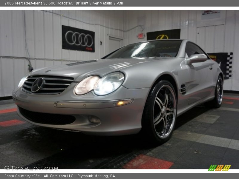 Brilliant Silver Metallic / Ash 2005 Mercedes-Benz SL 600 Roadster