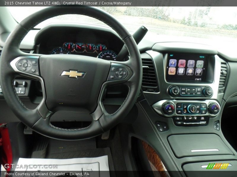 Crystal Red Tintcoat / Cocoa/Mahogany 2015 Chevrolet Tahoe LTZ 4WD