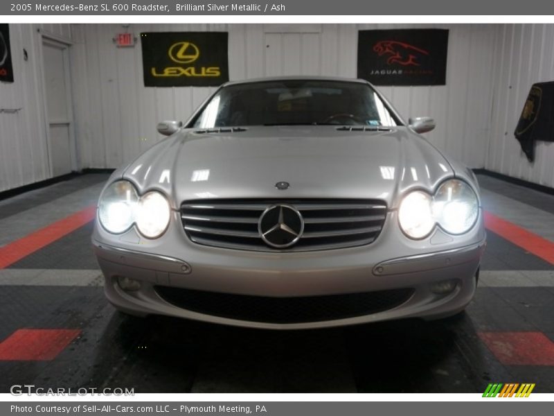 Brilliant Silver Metallic / Ash 2005 Mercedes-Benz SL 600 Roadster