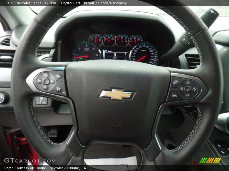 Crystal Red Tintcoat / Cocoa/Mahogany 2015 Chevrolet Tahoe LTZ 4WD