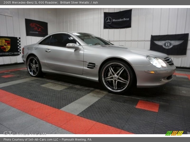 Brilliant Silver Metallic / Ash 2005 Mercedes-Benz SL 600 Roadster