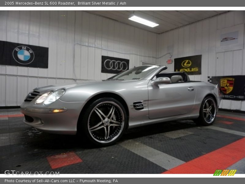 Brilliant Silver Metallic / Ash 2005 Mercedes-Benz SL 600 Roadster