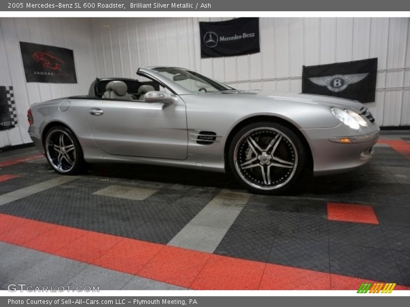 Brilliant Silver Metallic / Ash 2005 Mercedes-Benz SL 600 Roadster