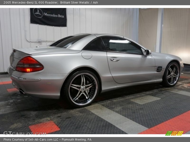 Brilliant Silver Metallic / Ash 2005 Mercedes-Benz SL 600 Roadster