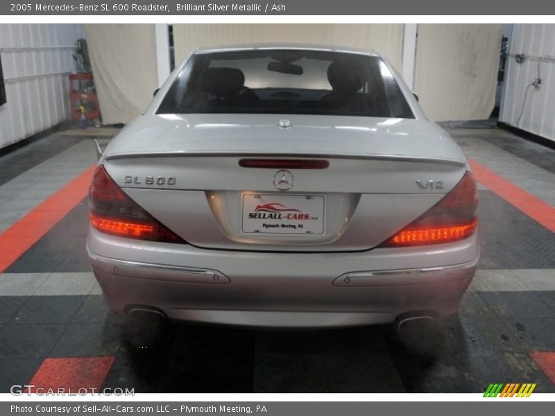 Brilliant Silver Metallic / Ash 2005 Mercedes-Benz SL 600 Roadster