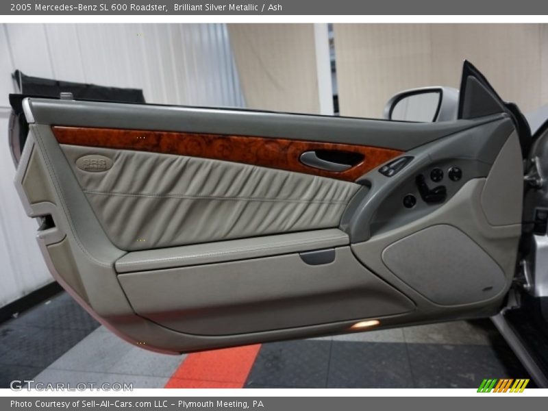 Brilliant Silver Metallic / Ash 2005 Mercedes-Benz SL 600 Roadster