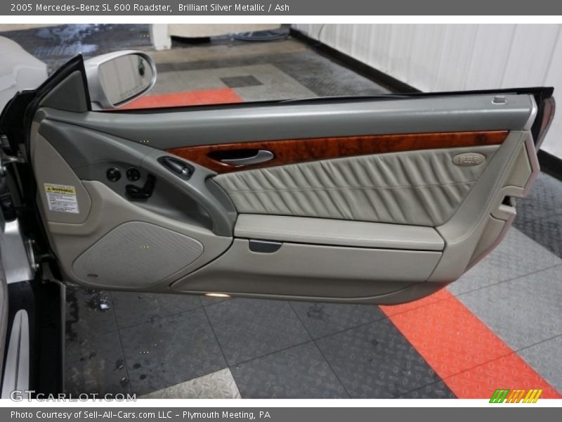Brilliant Silver Metallic / Ash 2005 Mercedes-Benz SL 600 Roadster