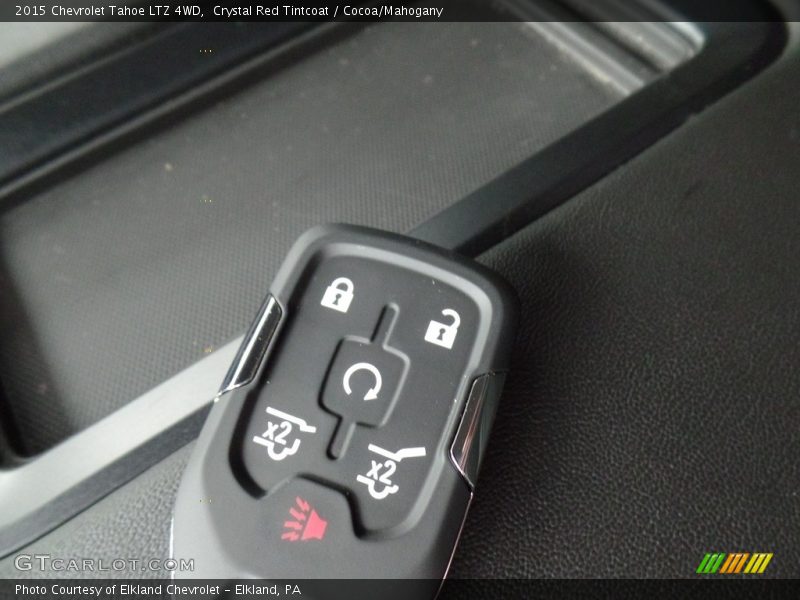 Crystal Red Tintcoat / Cocoa/Mahogany 2015 Chevrolet Tahoe LTZ 4WD