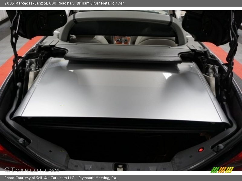Brilliant Silver Metallic / Ash 2005 Mercedes-Benz SL 600 Roadster