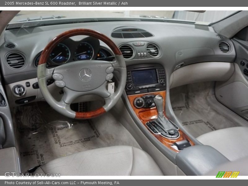Brilliant Silver Metallic / Ash 2005 Mercedes-Benz SL 600 Roadster