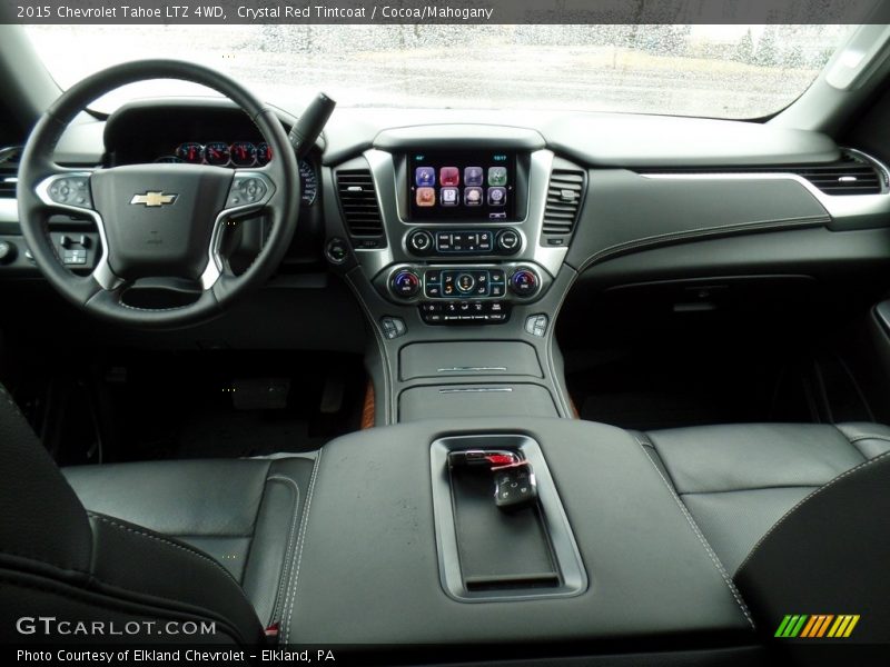 Crystal Red Tintcoat / Cocoa/Mahogany 2015 Chevrolet Tahoe LTZ 4WD