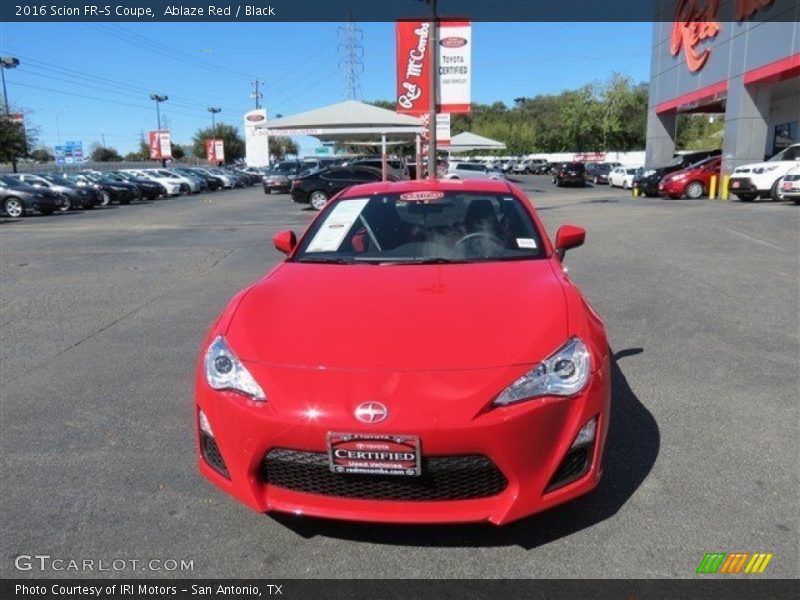 Ablaze Red / Black 2016 Scion FR-S Coupe