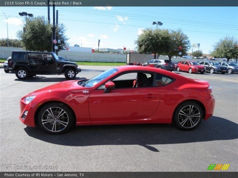Ablaze Red / Black 2016 Scion FR-S Coupe