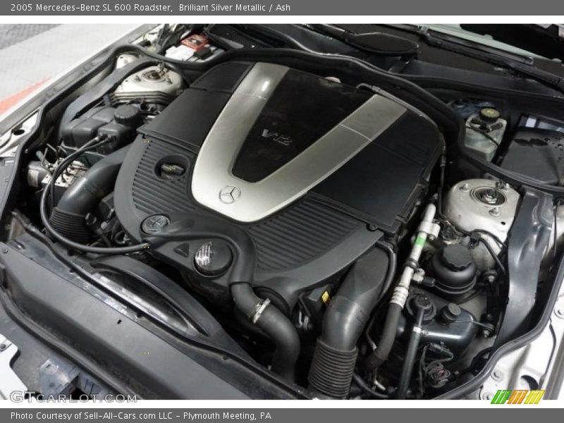 Brilliant Silver Metallic / Ash 2005 Mercedes-Benz SL 600 Roadster