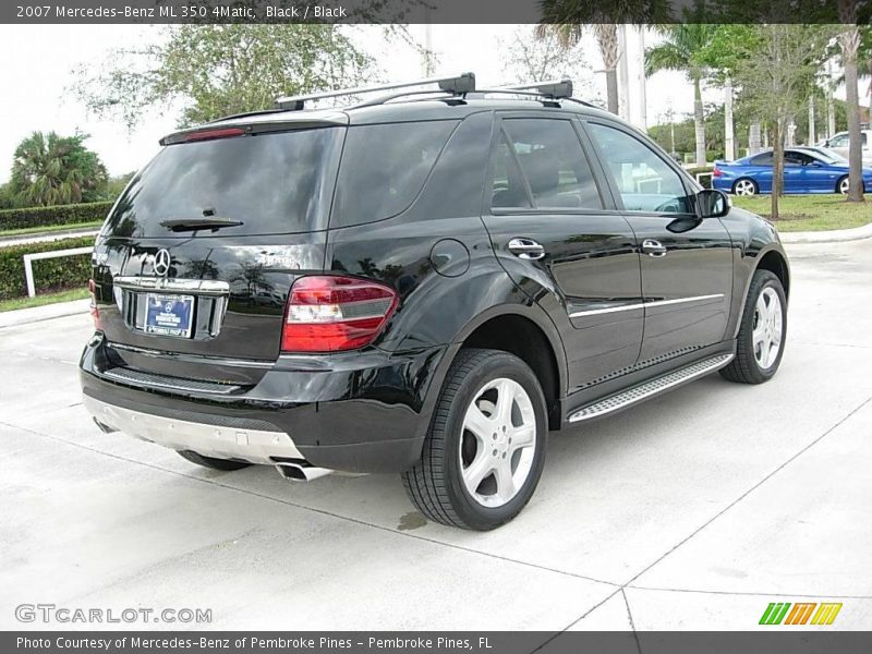 Black / Black 2007 Mercedes-Benz ML 350 4Matic