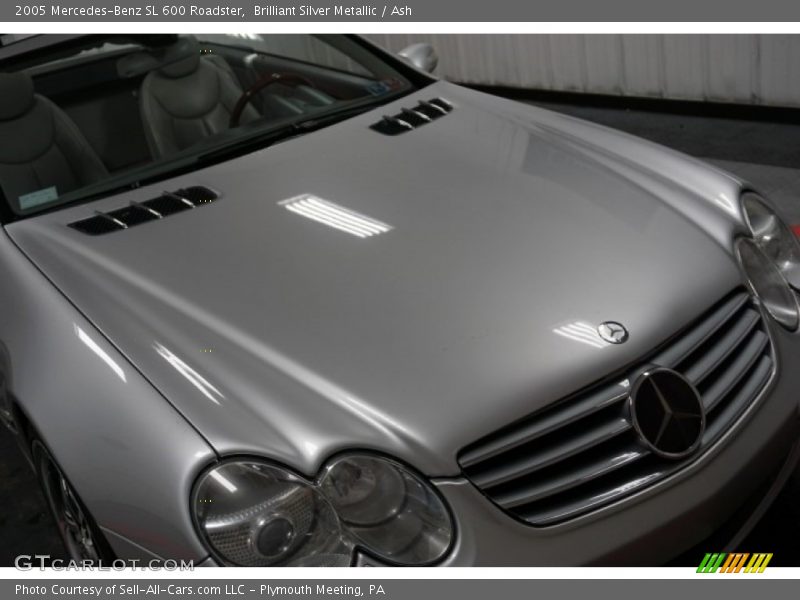 Brilliant Silver Metallic / Ash 2005 Mercedes-Benz SL 600 Roadster