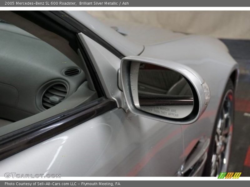 Brilliant Silver Metallic / Ash 2005 Mercedes-Benz SL 600 Roadster