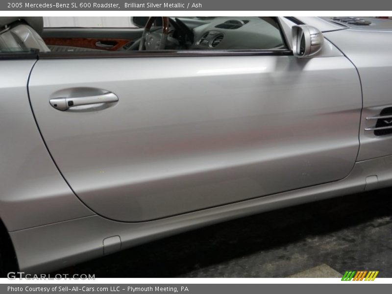 Brilliant Silver Metallic / Ash 2005 Mercedes-Benz SL 600 Roadster