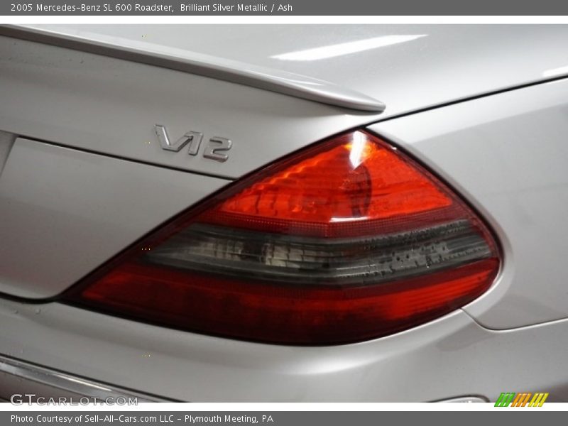Brilliant Silver Metallic / Ash 2005 Mercedes-Benz SL 600 Roadster