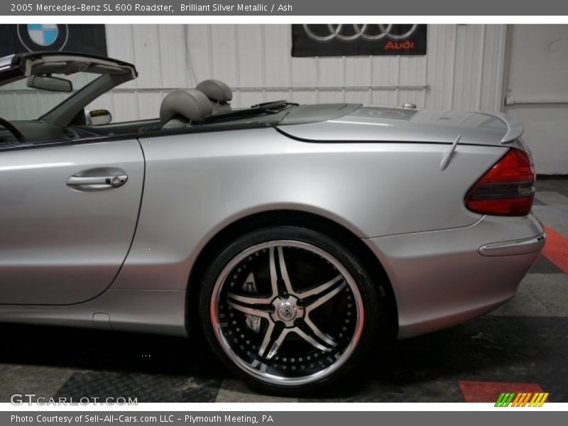 Brilliant Silver Metallic / Ash 2005 Mercedes-Benz SL 600 Roadster