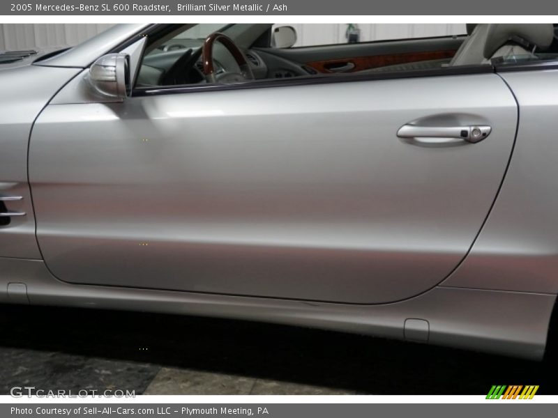Brilliant Silver Metallic / Ash 2005 Mercedes-Benz SL 600 Roadster