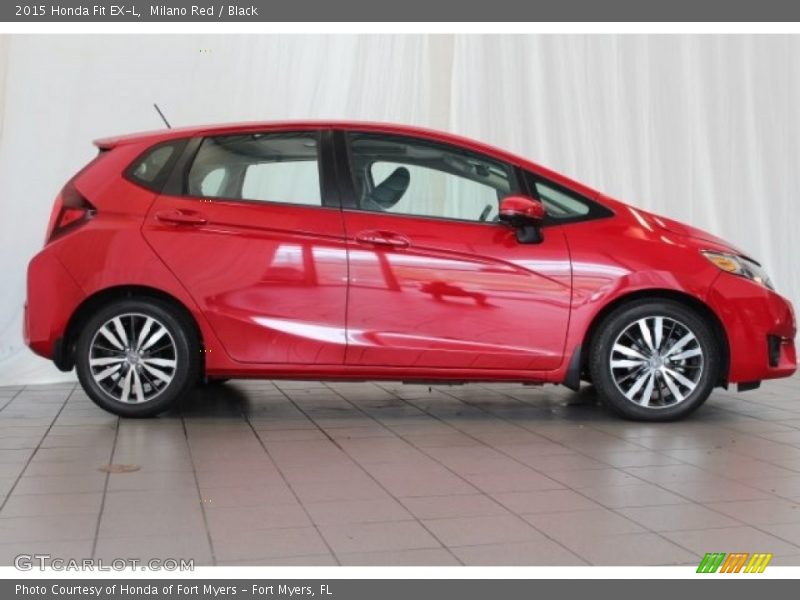Milano Red / Black 2015 Honda Fit EX-L
