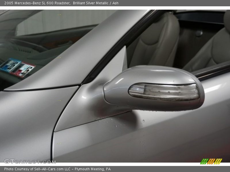 Brilliant Silver Metallic / Ash 2005 Mercedes-Benz SL 600 Roadster