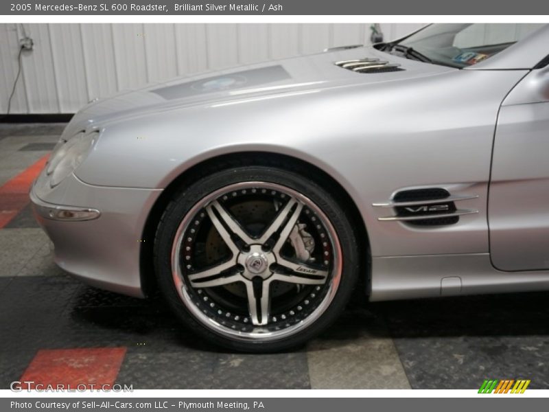 Brilliant Silver Metallic / Ash 2005 Mercedes-Benz SL 600 Roadster