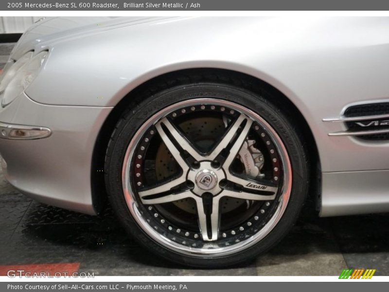 Brilliant Silver Metallic / Ash 2005 Mercedes-Benz SL 600 Roadster