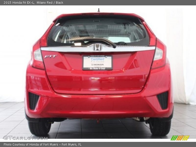 Milano Red / Black 2015 Honda Fit EX-L
