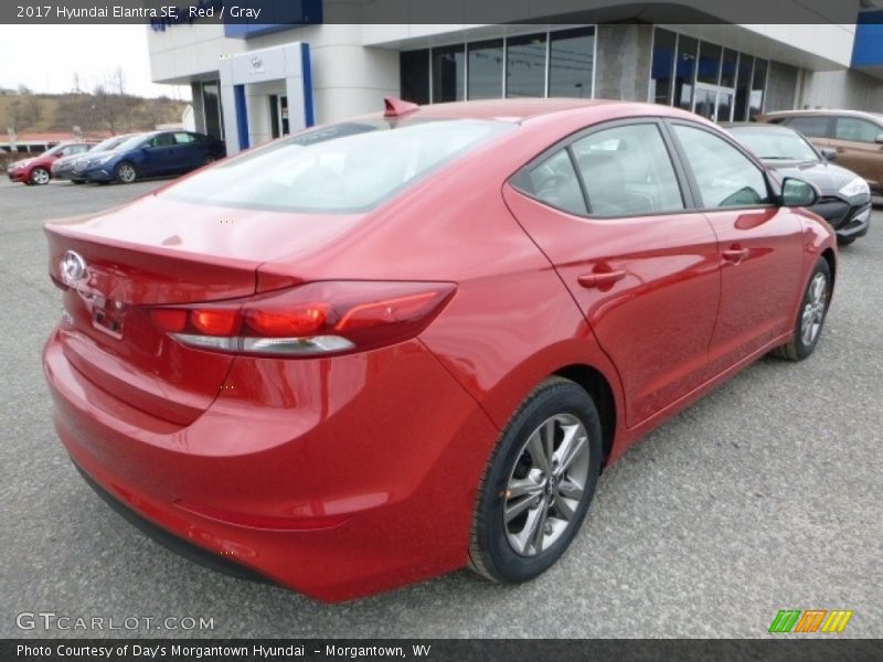 Red / Gray 2017 Hyundai Elantra SE