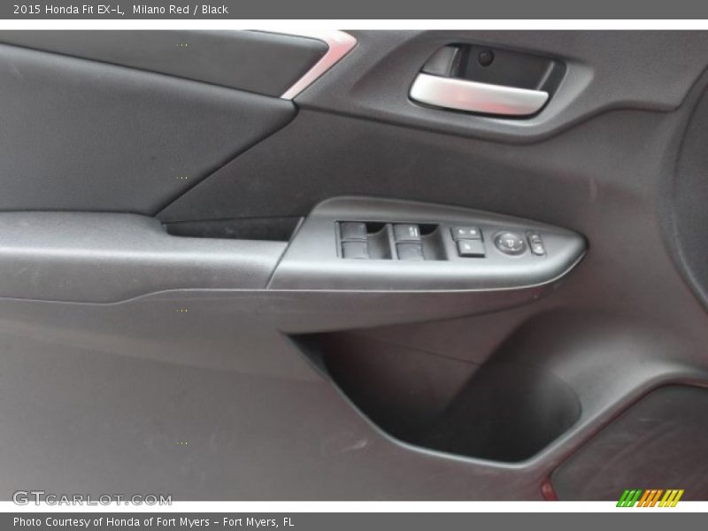 Milano Red / Black 2015 Honda Fit EX-L