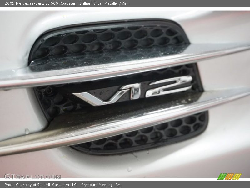 Brilliant Silver Metallic / Ash 2005 Mercedes-Benz SL 600 Roadster