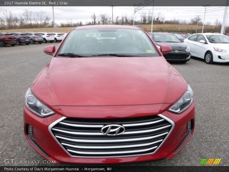 Red / Gray 2017 Hyundai Elantra SE