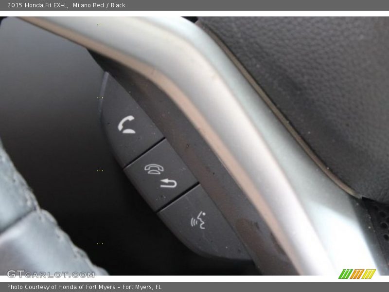 Milano Red / Black 2015 Honda Fit EX-L